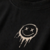 drip smile oversized t shirt – minimal streetwear black tee drip smile oversized t shirt – minimal streetwear black tee